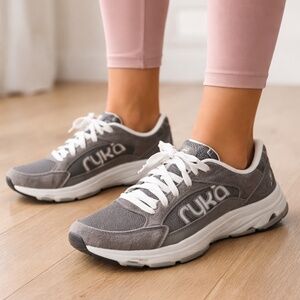 Ryka Devotion Max CLS Walking Shoes Womens 7.5 Gray Comfort Support